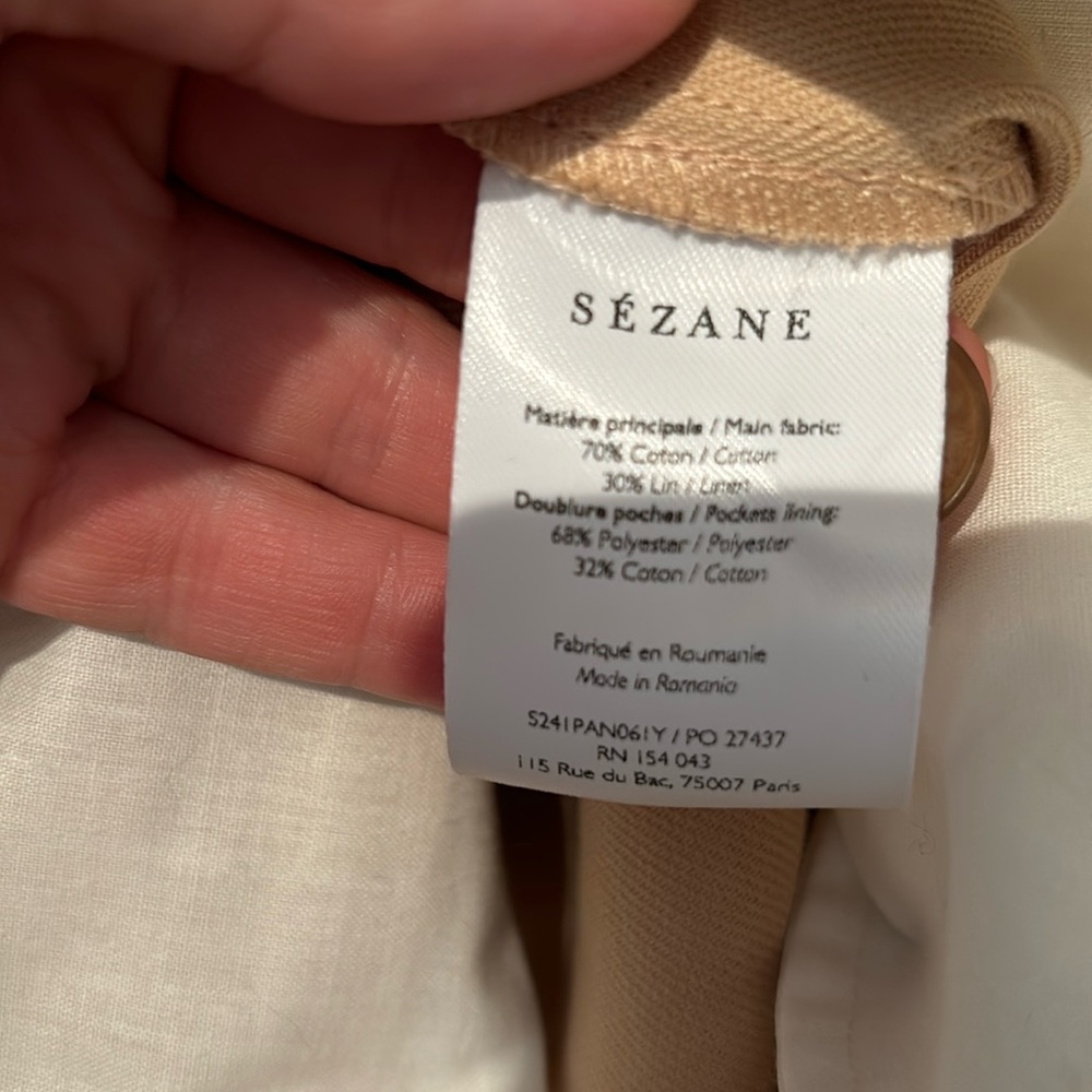 Sézane 💛Martin crop trousers 💛NWT size 14 - Picture 10 of 14